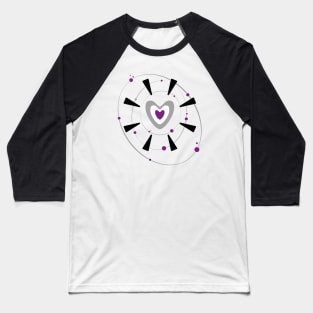 Orbit my heart - Asexual Baseball T-Shirt